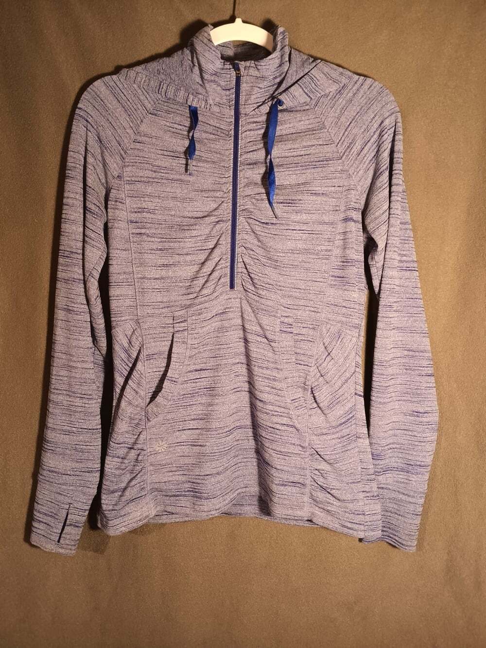 Athleta Heavenly Hail 1/2 Zip Hoodie Purple Women’s Small Activewear